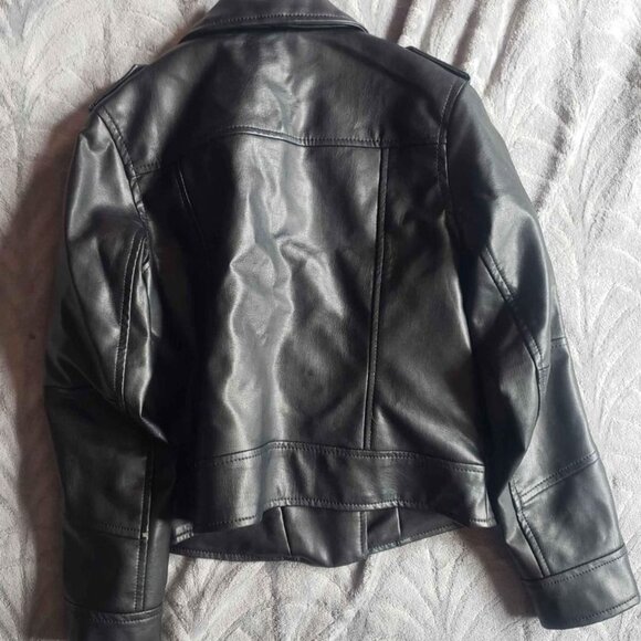 Girl's Size 7/8 H&M Faux Leather Jacket - Picture 2 of 4